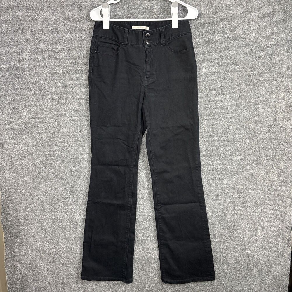 Boston Proper Jeans Womens Size 8 Black Denim Bootcut